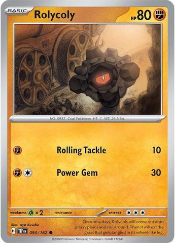 Rolycoly (093/162) [Scarlet & Violet: Temporal Forces] - The Mythic Store | 24h Order Processing