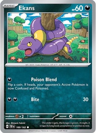 Ekans (100/162) [Scarlet & Violet: Temporal Forces] - The Mythic Store | 24h Order Processing