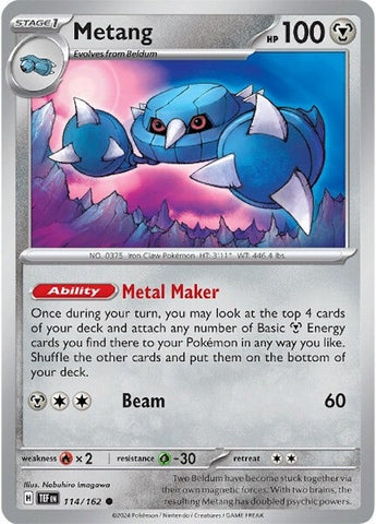 Metang (114/162) [Scarlet & Violet: Temporal Forces] - The Mythic Store | 24h Order Processing