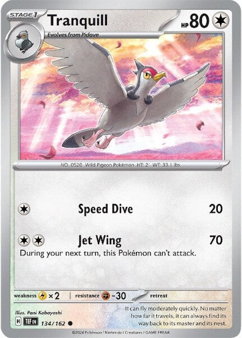 Tranquill (134/162) [Scarlet & Violet: Temporal Forces] - The Mythic Store | 24h Order Processing