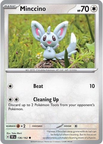 Minccino (136/162) [Scarlet & Violet: Temporal Forces] - The Mythic Store | 24h Order Processing