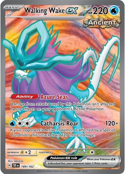 Walking Wake ex (189/162) [Scarlet & Violet: Temporal Forces] - The Mythic Store | 24h Order Processing