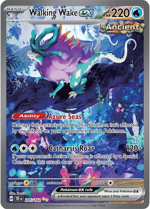 Walking Wake ex (205/162) [Scarlet & Violet: Temporal Forces] - The Mythic Store | 24h Order Processing