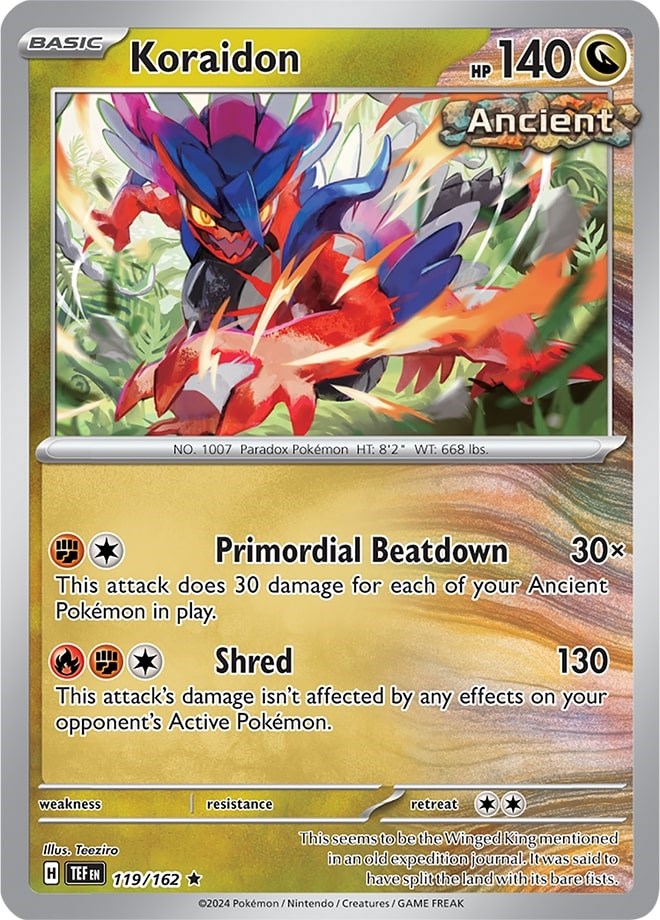 Koraidon (119/162) (Theme Deck Exclusive) [Scarlet & Violet: Temporal Forces] - The Mythic Store | 24h Order Processing