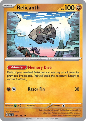 Relicanth (084/162) (Theme Deck Exclusive) [Scarlet & Violet: Temporal Forces] - The Mythic Store | 24h Order Processing