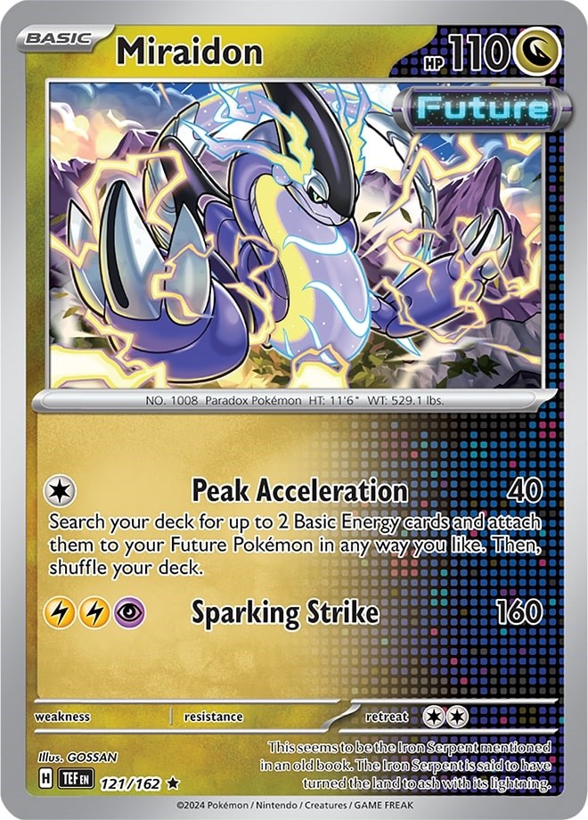 Miraidon (121/162) (Theme Deck Exclusive) [Scarlet & Violet: Temporal Forces] - The Mythic Store | 24h Order Processing