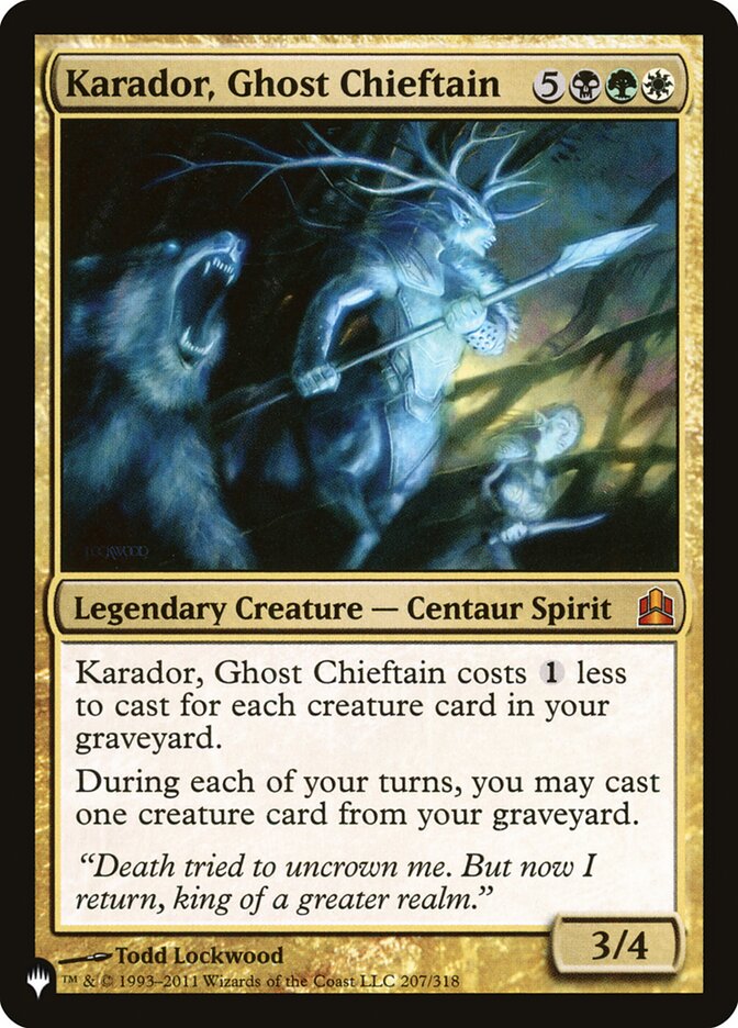 Karador, Ghost Chieftain [The List] - The Mythic Store | 24h Order Processing