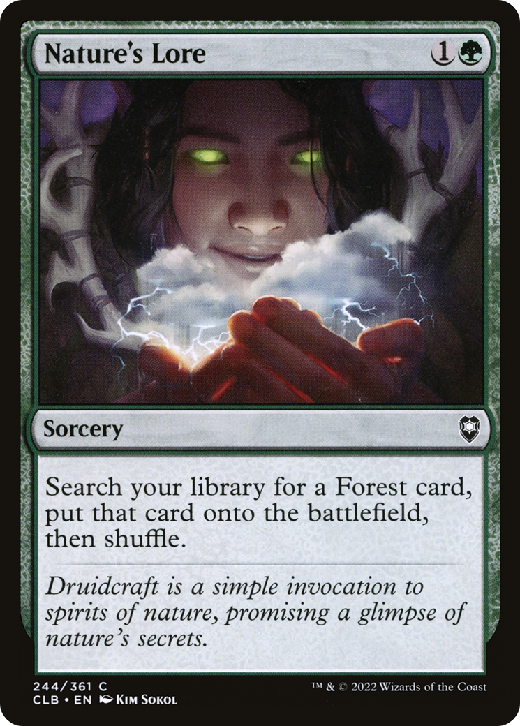 Nature's Lore [Commander Legends: Battle for Baldur's Gate] - The Mythic Store | 24h Order Processing