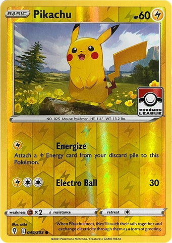 Pikachu (049/203) (2023 2024 League Promo) [League & Championship Cards] - The Mythic Store | 24h Order Processing