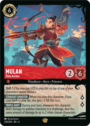 Mulan - Elite Archer (224/204) (244/204) [Illumineer's Quest: Deep Trouble] - The Mythic Store | 24h Order Processing