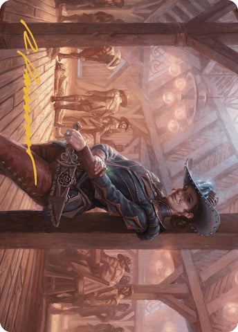 Marchesa, Dealer of Death Art Card (Gold-Stamped Signature) [Outlaws of Thunder Junction Art Series] - The Mythic Store | 24h Order Processing