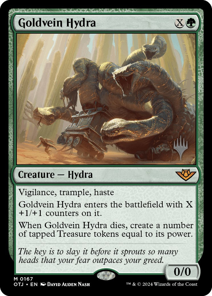 Goldvein Hydra (Promo Pack) [Outlaws of Thunder Junction Promos] - The Mythic Store | 24h Order Processing