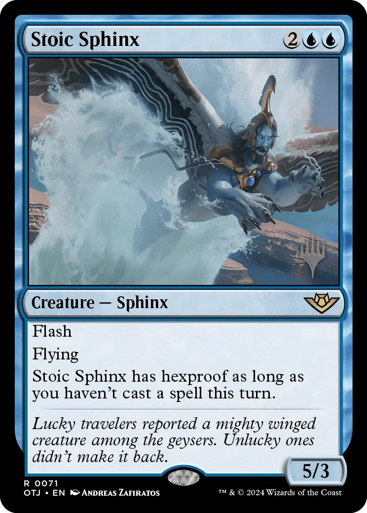 Stoic Sphinx (Promo Pack) [Outlaws of Thunder Junction Promos] - The Mythic Store | 24h Order Processing