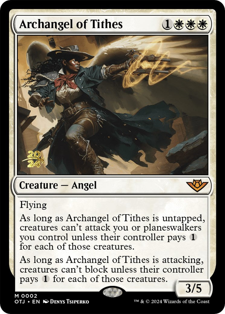 Archangel of Tithes [Outlaws of Thunder Junction Prerelease Promos] - The Mythic Store | 24h Order Processing