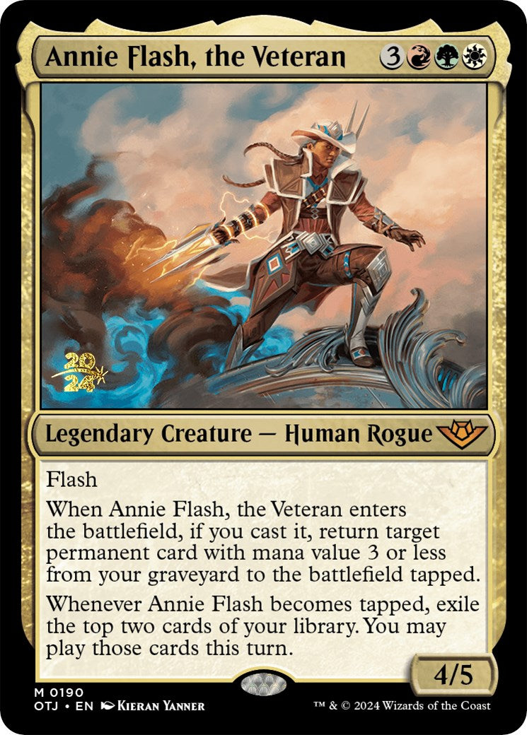 Annie Flash, the Veteran [Outlaws of Thunder Junction Prerelease Promos] - The Mythic Store | 24h Order Processing