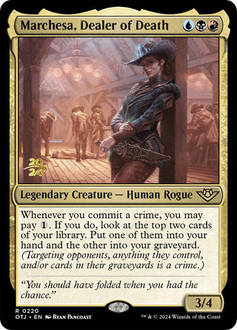 Marchesa, Dealer of Death [Outlaws of Thunder Junction Prerelease Promos] - The Mythic Store | 24h Order Processing