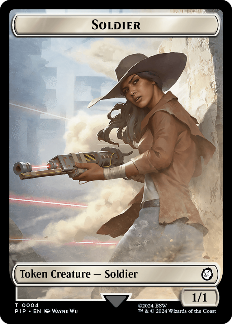 Treasure (0018) // Soldier (0004) Double-Sided Token [Fallout Tokens] - The Mythic Store | 24h Order Processing