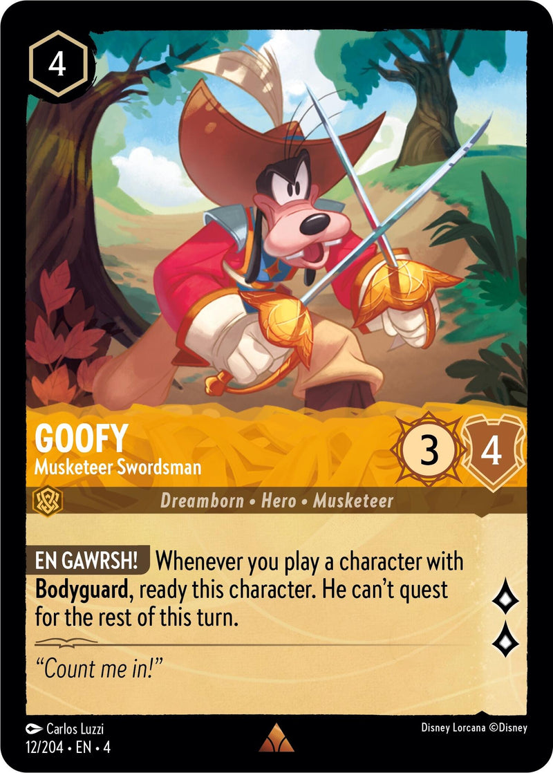 Goofy - Musketeer Swordsman (12/204) [Ursula's Return] - The Mythic Store | 24h Order Processing