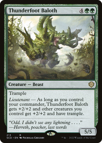 Thunderfoot Baloth [Starter Commander Decks] - The Mythic Store | 24h Order Processing