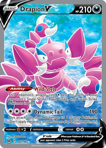 Drapion V (182/196) [Sword & Shield: Lost Origin] - The Mythic Store | 24h Order Processing