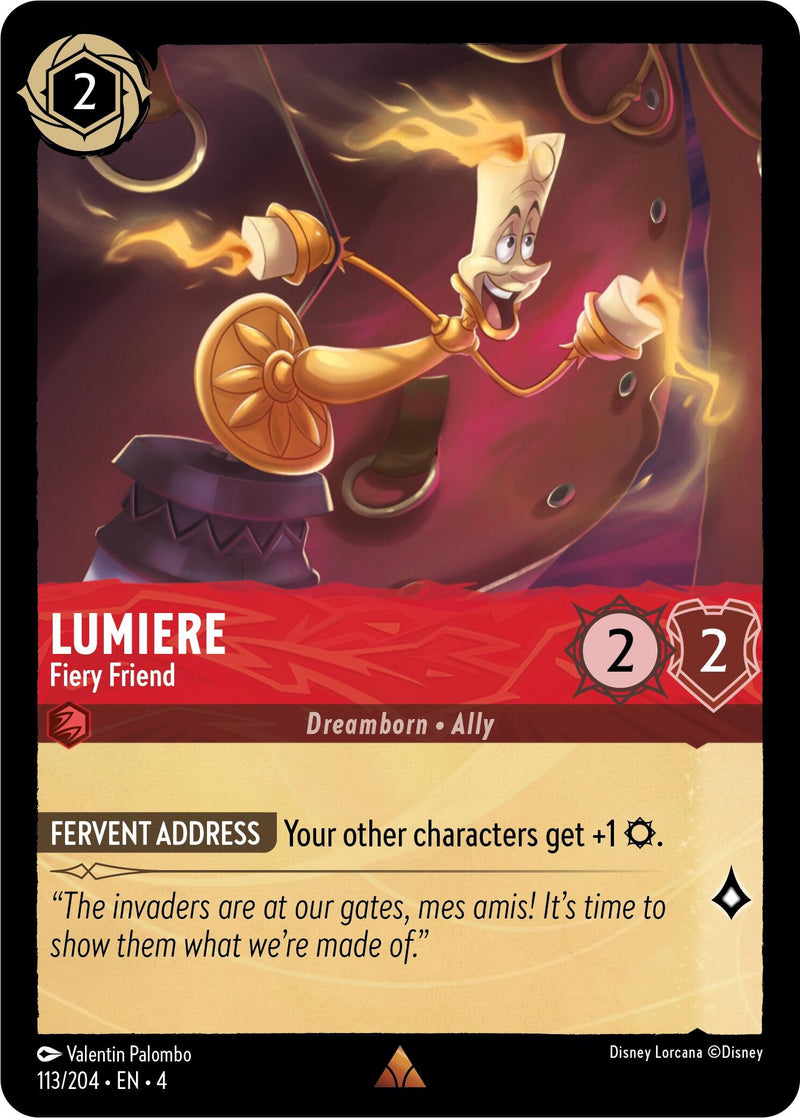 Lumiere - Fiery Friend (113/204) [Ursula's Return] - The Mythic Store | 24h Order Processing