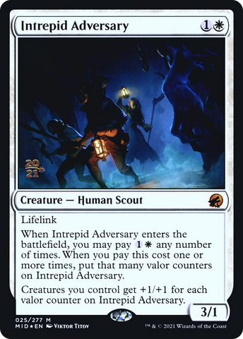 Intrepid Adversary [Innistrad: Midnight Hunt Prerelease Promos] - The Mythic Store | 24h Order Processing