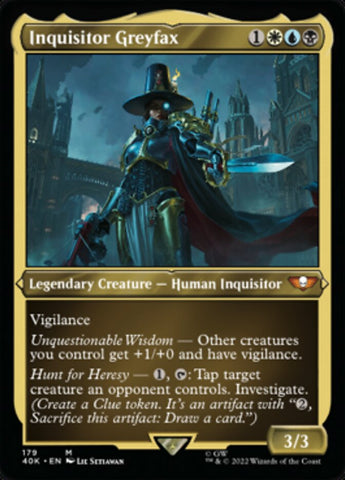Inquisitor Greyfax (Display Commander) (Surge Foil) [Warhammer 40,000] - The Mythic Store | 24h Order Processing