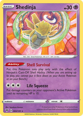 Shedinja (066/185) [Sword & Shield: Vivid Voltage] - The Mythic Store | 24h Order Processing