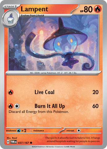 Lampent (037/167) [Scarlet & Violet: Twilight Masquerade] - The Mythic Store | 24h Order Processing