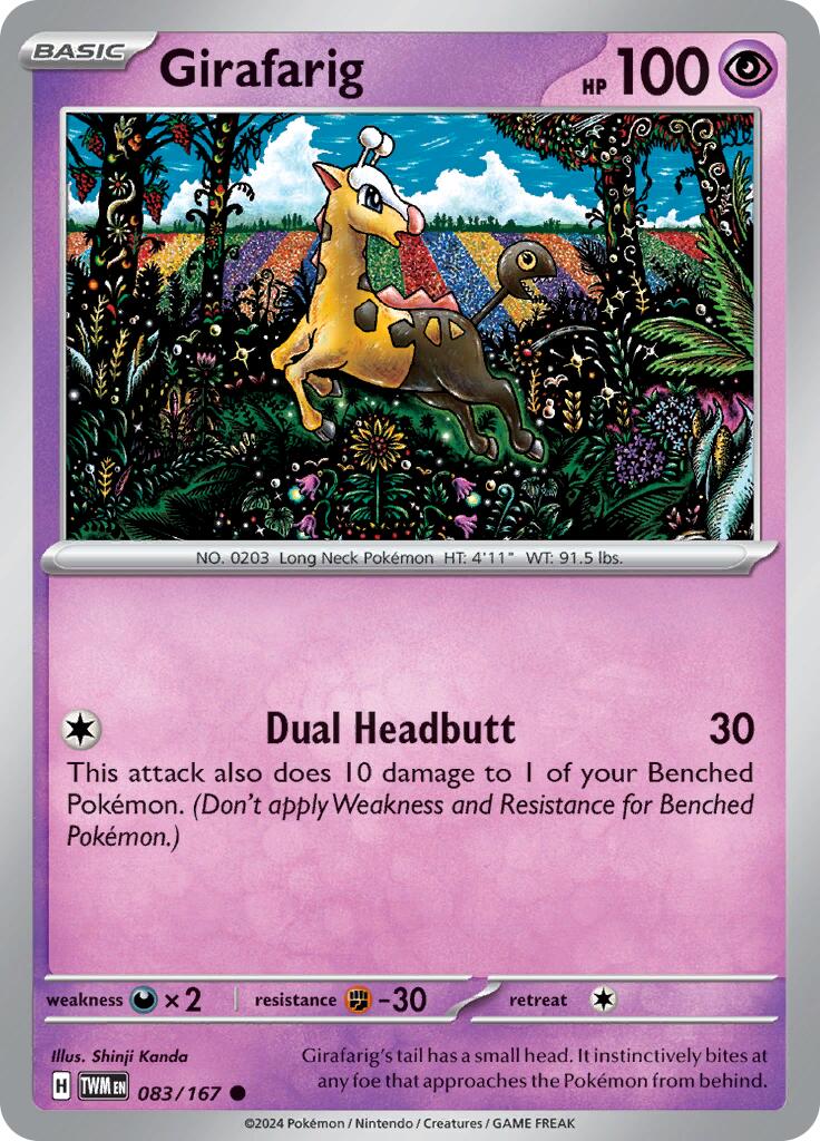 Girafarig (083/167) [Scarlet & Violet: Twilight Masquerade] - The Mythic Store | 24h Order Processing