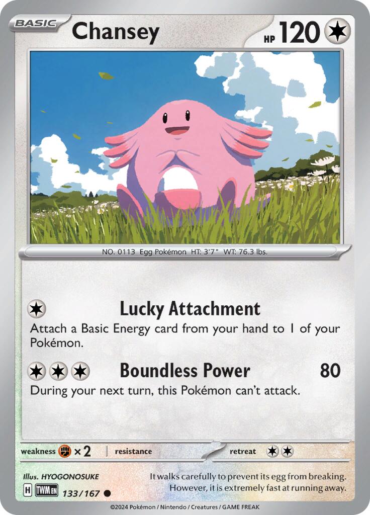 Chansey (133/167) [Scarlet & Violet: Twilight Masquerade] - The Mythic Store | 24h Order Processing