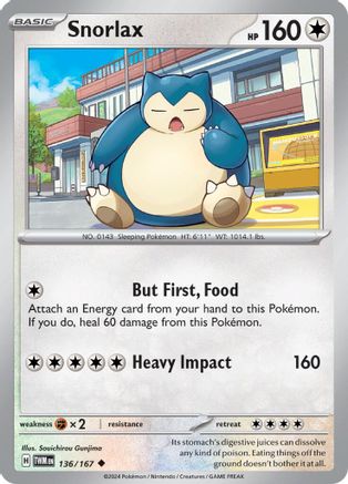 Snorlax (136/167) [Scarlet & Violet: Twilight Masquerade] - The Mythic Store | 24h Order Processing