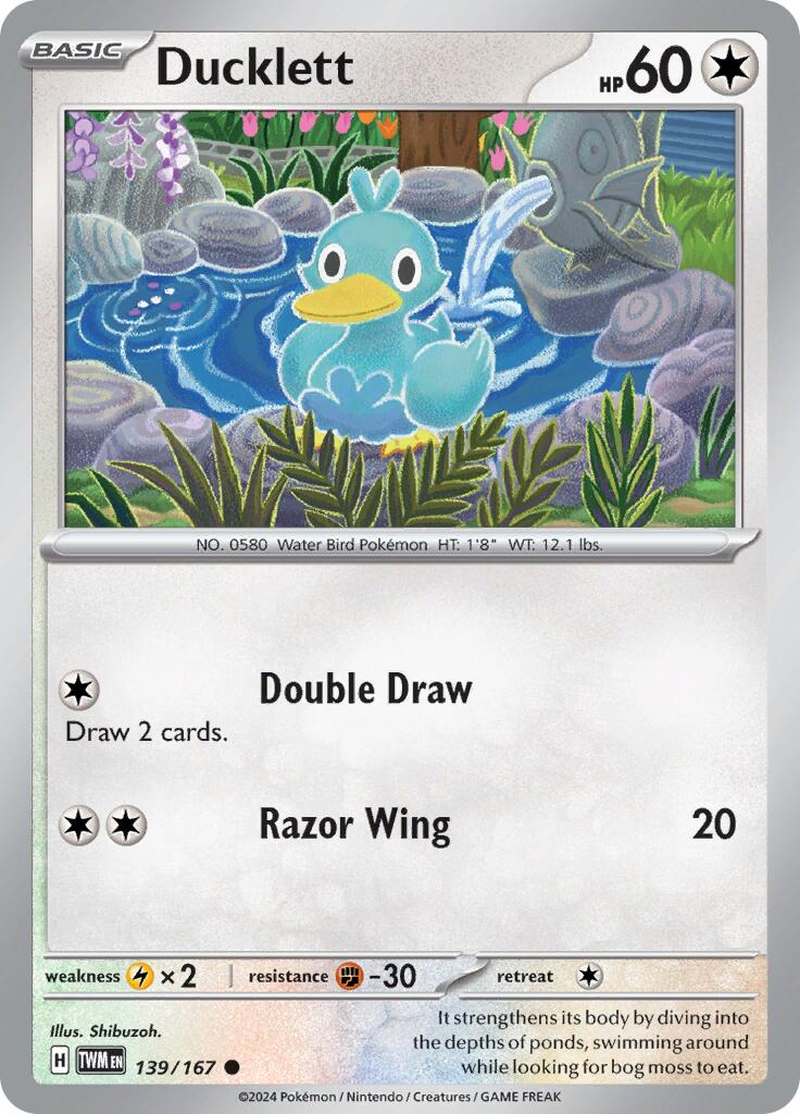 Ducklett (139/167) [Scarlet & Violet: Twilight Masquerade] - The Mythic Store | 24h Order Processing