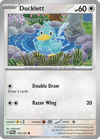 Ducklett (139/167) [Scarlet & Violet: Twilight Masquerade] - The Mythic Store | 24h Order Processing