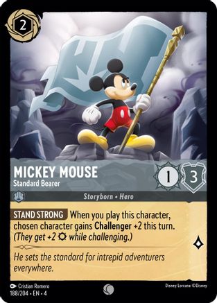 Mickey Mouse - Standard Bearer (188/204) [Ursula's Return] - The Mythic Store | 24h Order Processing