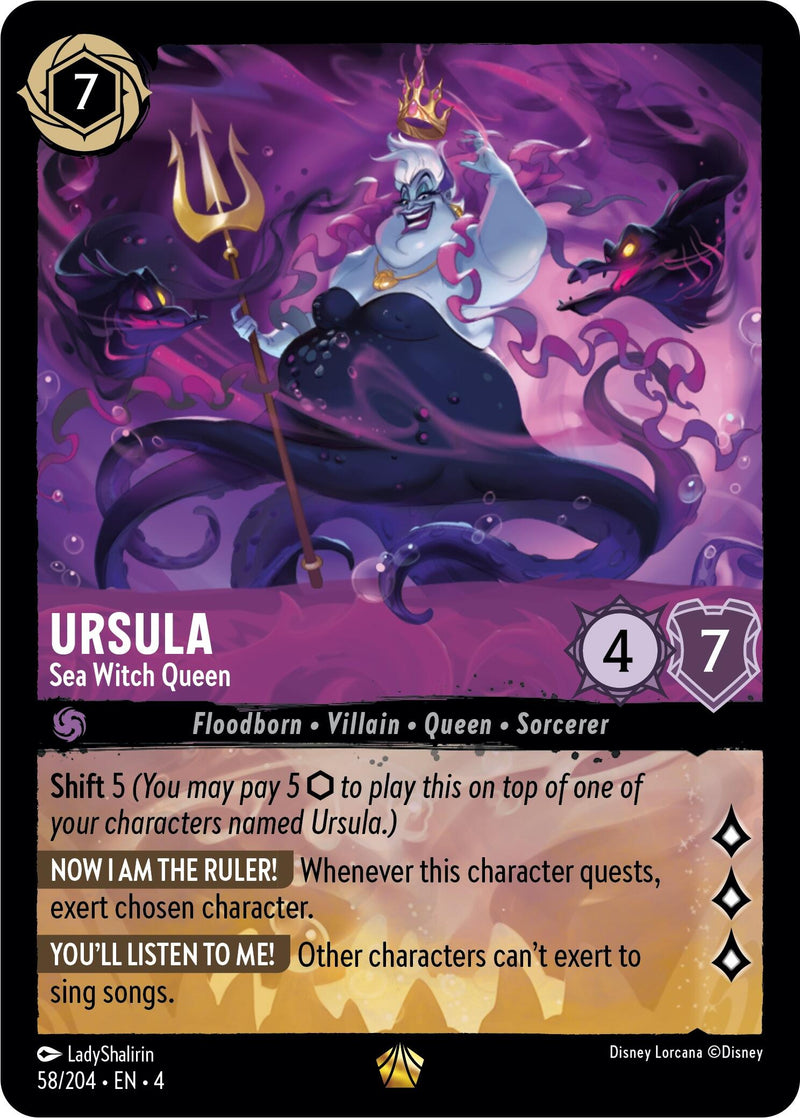 Ursula - Sea Witch Queen (58/204) [Ursula's Return] - The Mythic Store | 24h Order Processing