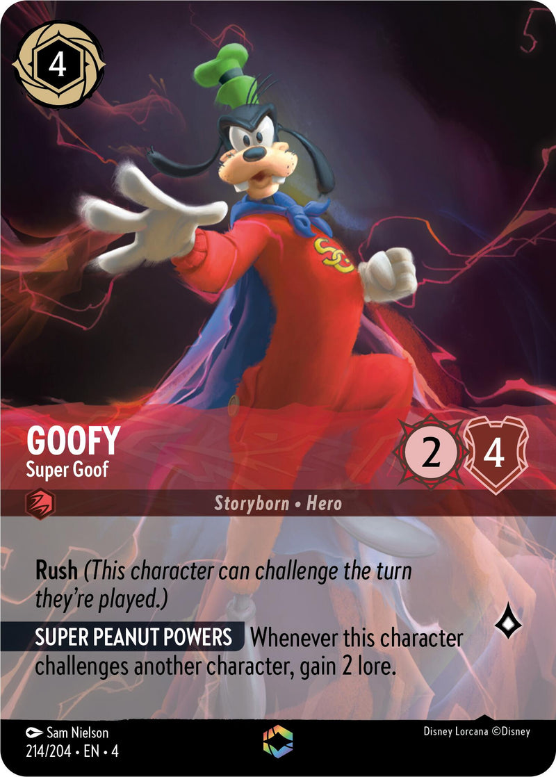 Goofy - Super Goof (Enchanted) (214/204) [Ursula's Return] - The Mythic Store | 24h Order Processing