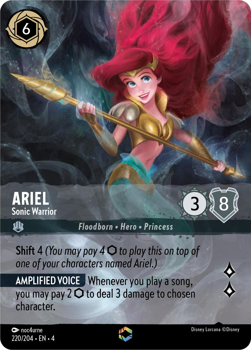 Ariel - Sonic Warrior (Enchanted) (220/204) [Ursula's Return] - The Mythic Store | 24h Order Processing