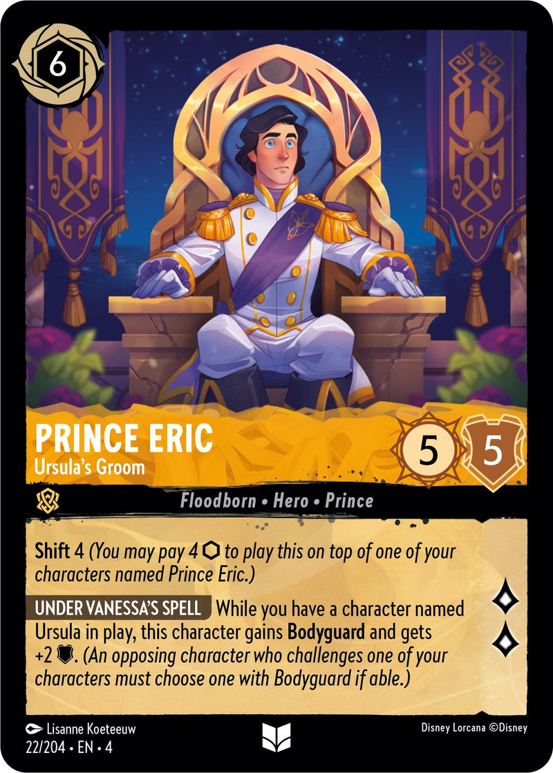 Prince Eric - Ursula's Groom (22/204) [Ursula's Return] - The Mythic Store | 24h Order Processing