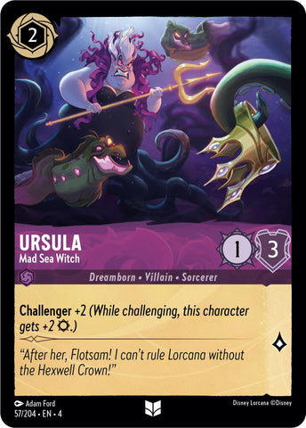 Ursula - Mad Sea Witch (57/204) [Ursula's Return] - The Mythic Store | 24h Order Processing