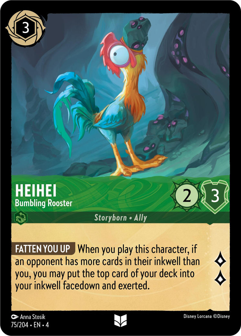 Heihei - Bumbling Rooster (75/204) [Ursula's Return] - The Mythic Store | 24h Order Processing