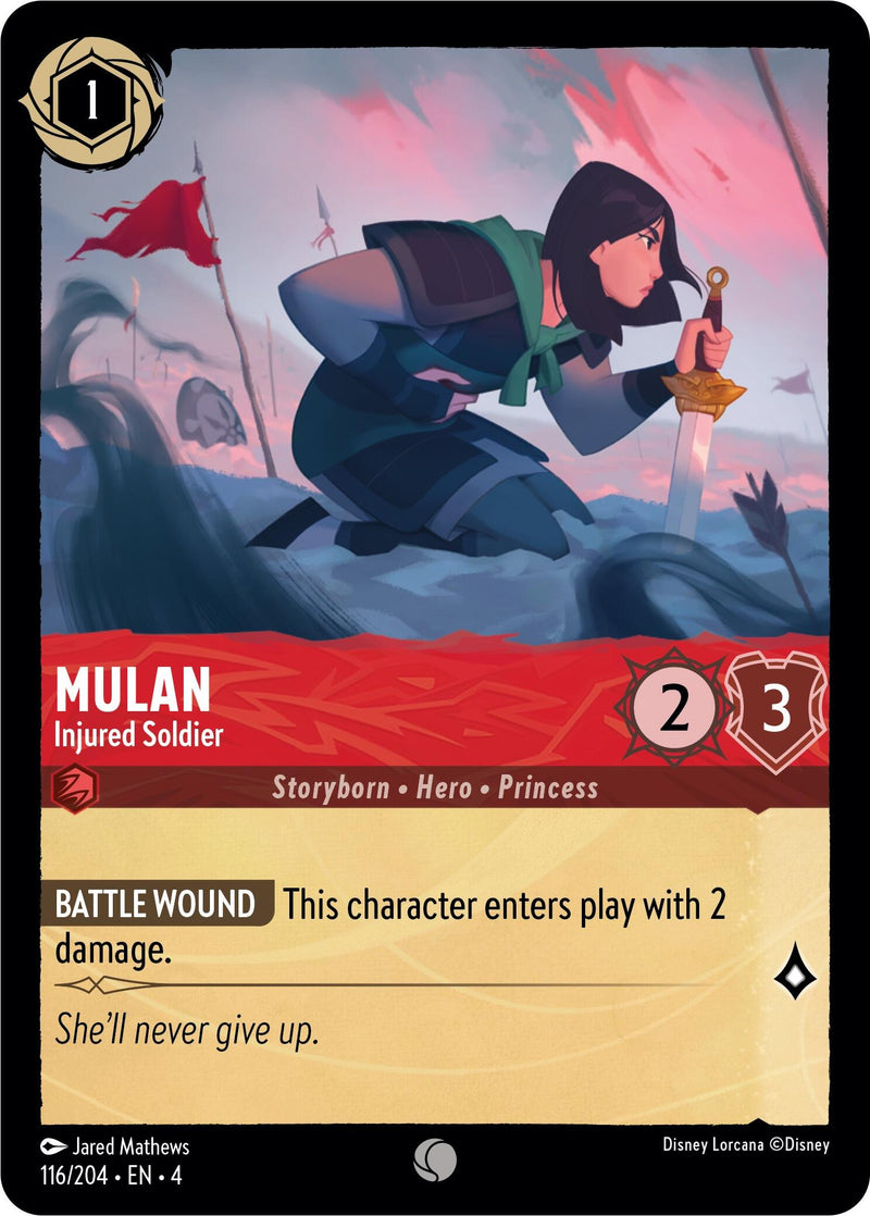 Mulan - Injured Soldier (116/204) [Ursula's Return] - The Mythic Store | 24h Order Processing