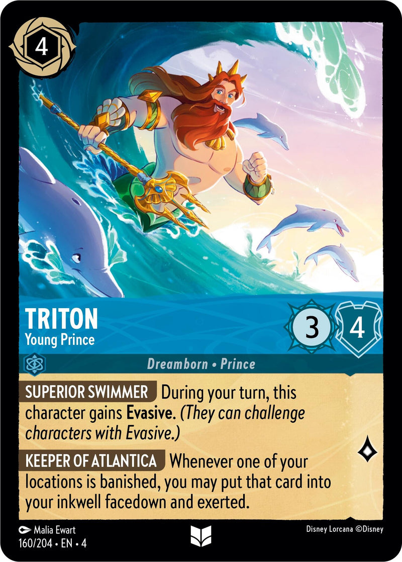 Triton - Young Prince (160/204) [Ursula's Return] - The Mythic Store | 24h Order Processing