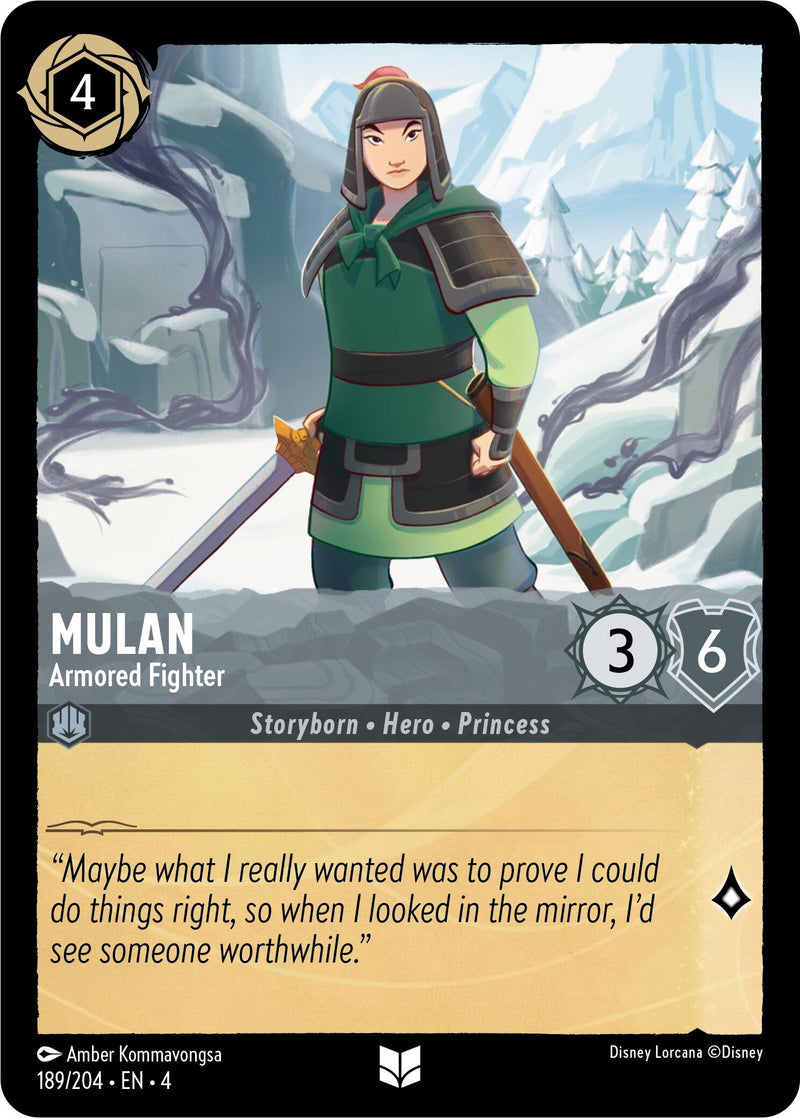 Mulan - Armored Fighter (189/204) [Ursula's Return] - The Mythic Store | 24h Order Processing