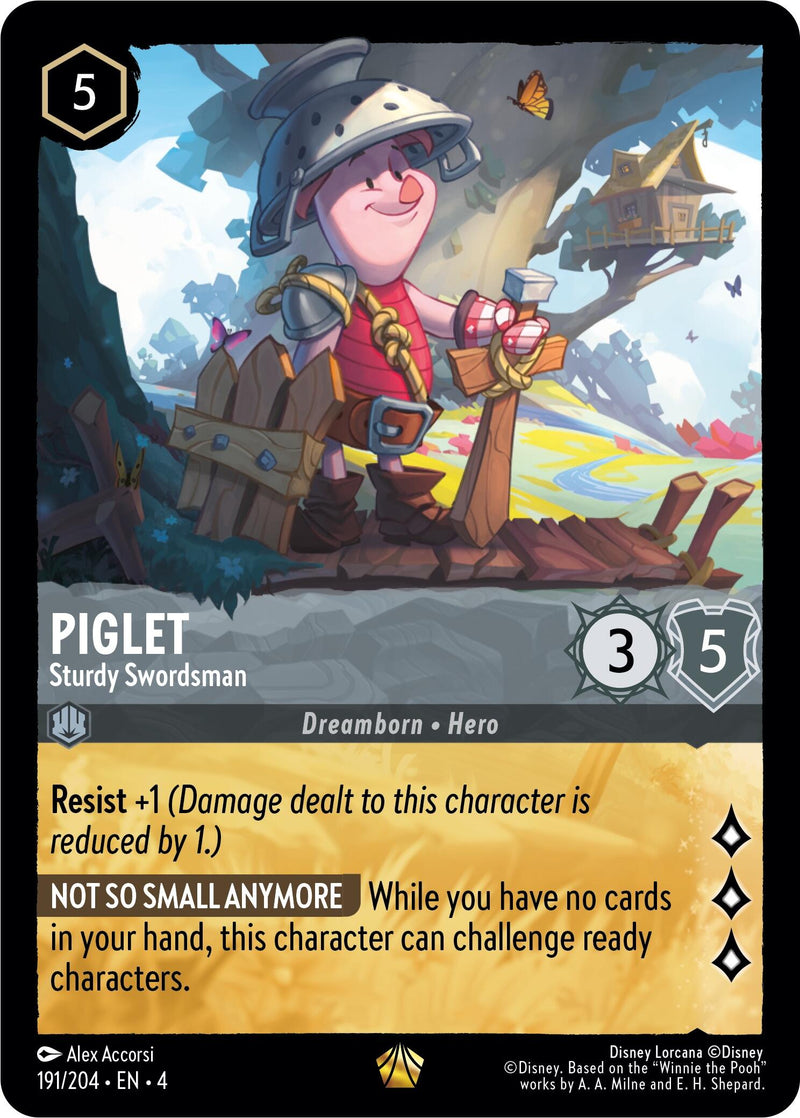 Piglet - Sturdy Swordsman (191/204) [Ursula's Return] - The Mythic Store | 24h Order Processing