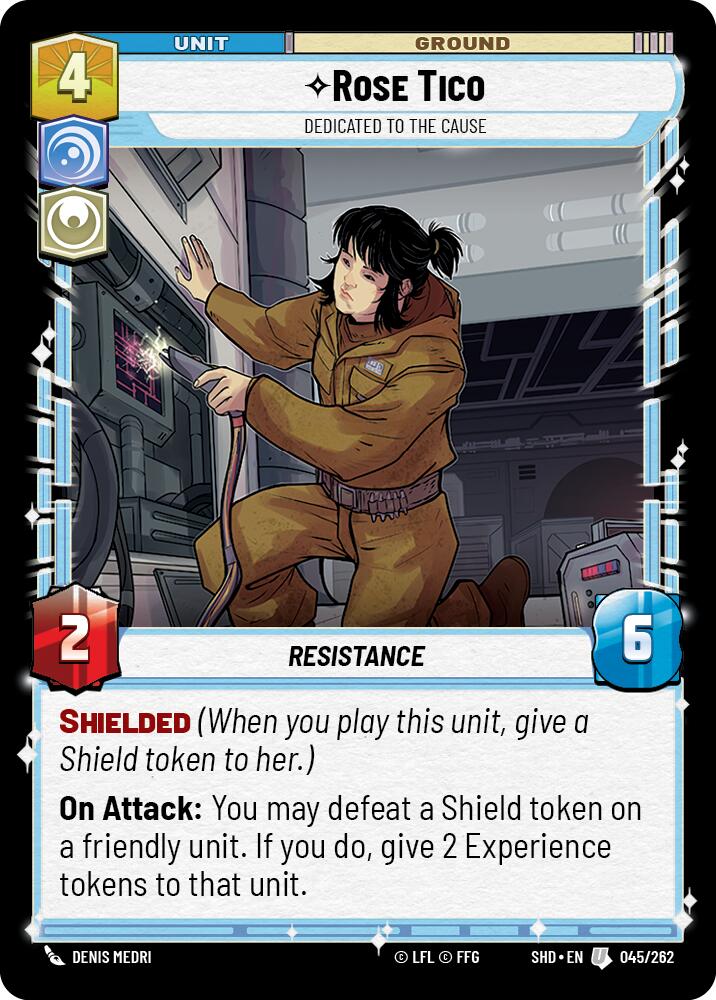 Rose Tico - Dedicated to the Cause (045/262) [Shadows of the Galaxy] - The Mythic Store | 24h Order Processing