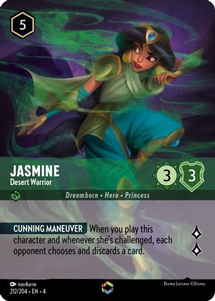 Jasmine - Desert Warrior (Enchanted) (212/204) [Ursula's Return] - The Mythic Store | 24h Order Processing