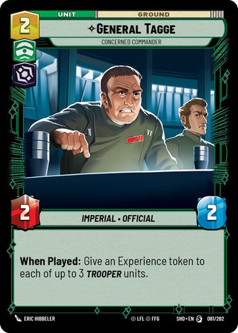 General Tagge - Concerned Commander (081/262) (081/262) [Shadows of the Galaxy] - The Mythic Store | 24h Order Processing