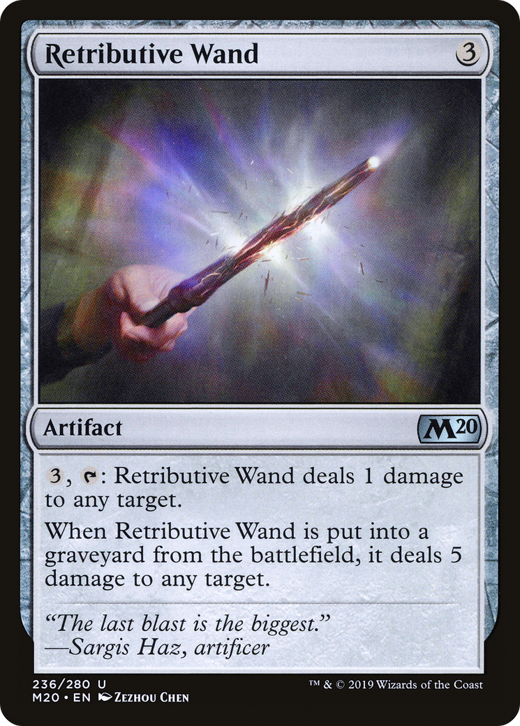 Retributive Wand [Core Set 2020] - The Mythic Store | 24h Order Processing