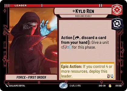 Kylo Ren - Rash and Deadly (011/262) [Shadows of the Galaxy] - The Mythic Store | 24h Order Processing